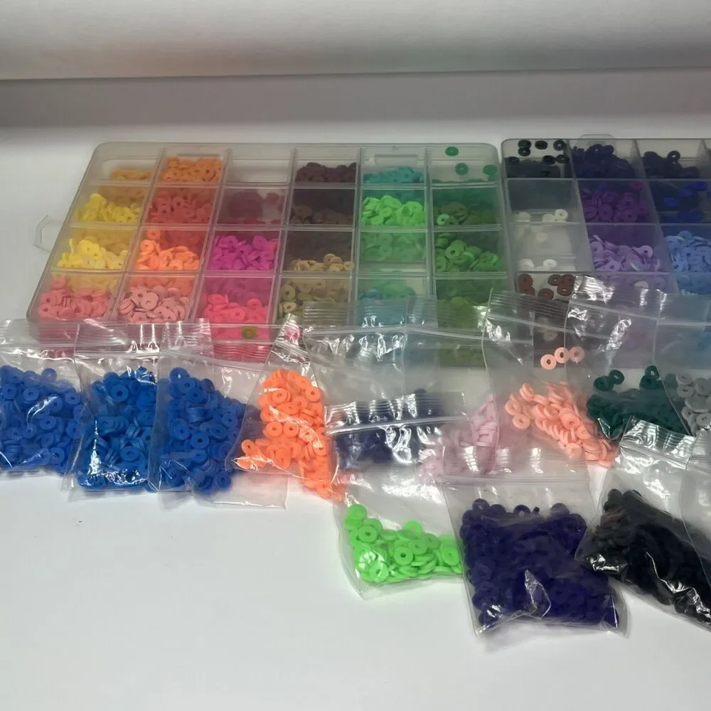 Clay Bead Set bundle ,assorted colors clay beads